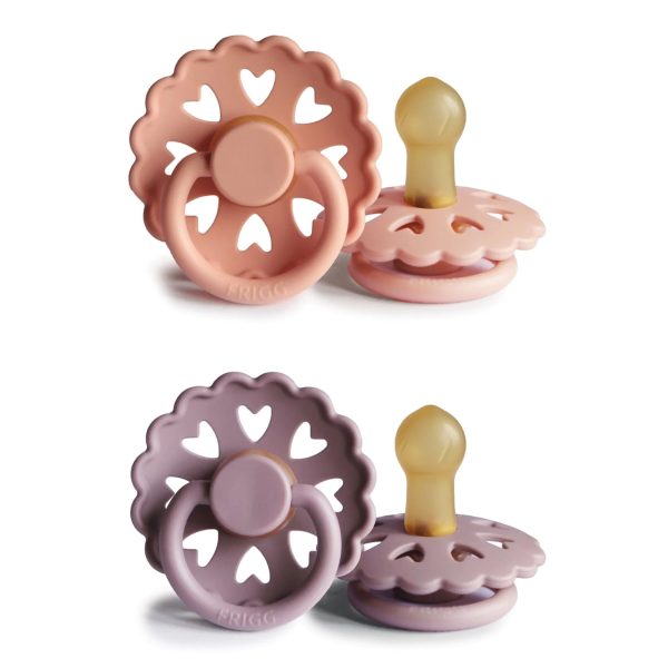 FRIGG Set 2 Suzete Fairytale Thumbelina/The Little Mermaid, 6-18L (Size 2), Latex