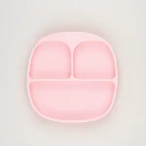 Farfurie Diversificare Silicon Pink, 1 buc, Little Prints