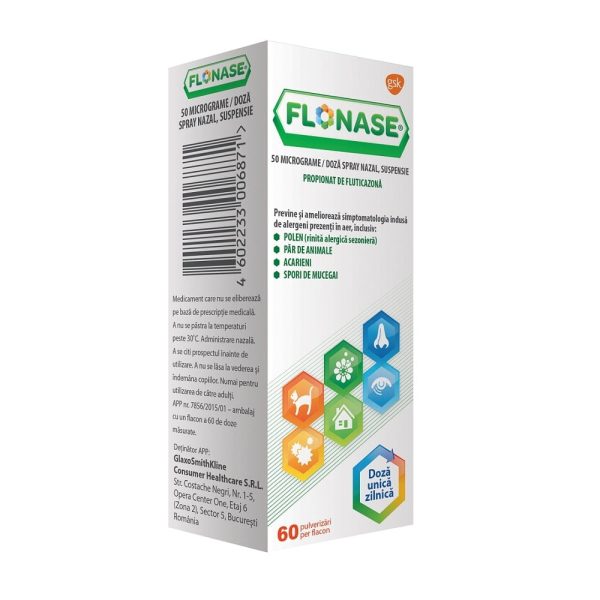 Flonase Spray Nazal, 60 Pulverizari, Haleon