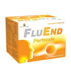 FluEnd portocale, 20 comprimate, Sun Wave Pharma