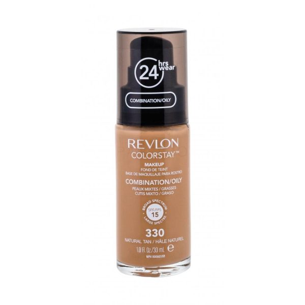 Fond de ten ColorStay pentru ten mixt si gras SPF 15, Nuanta 330, 30 ml, Revlon Cosmetics