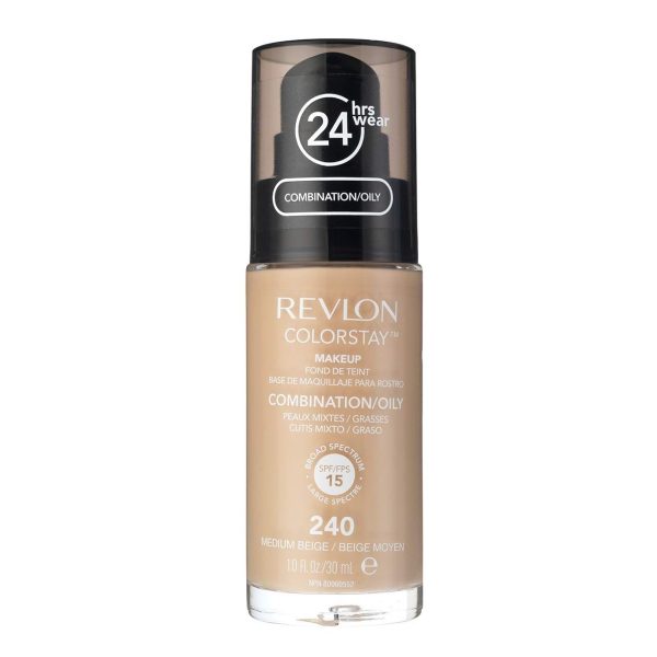 Fond de ten ColorStay pentru ten mixt si gras SPF15 Fond de ten ColorStay pentru ten mixt si gras SPF15, Nuanta 240, 30 ml, Revlon Cosmetics