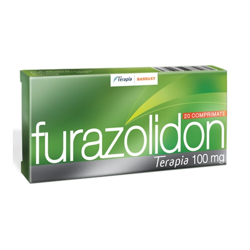 Furazolidon 100 mg Furazolidon 100 mg, 20 comprimate, Terapia