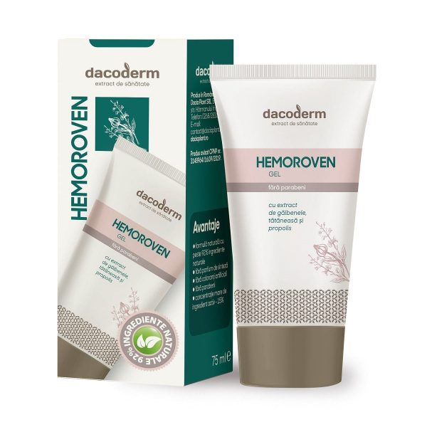 Gel Hemoroidal Dacoderm Gel Hemoroidal Dacoderm, 75 ml, Dacia Plant