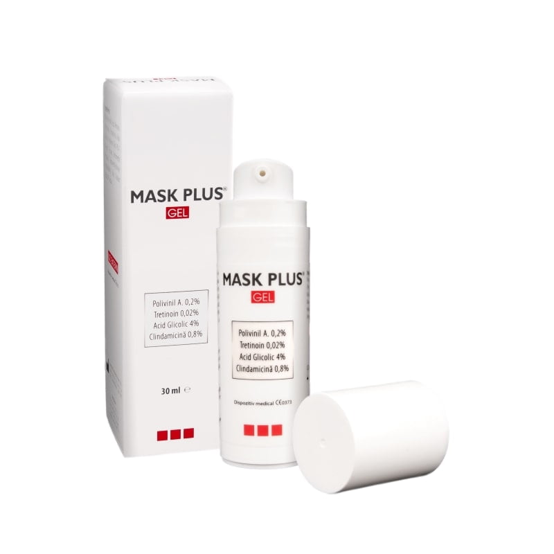Gel pentru tratamentul acneei inflamatorii, Mask Plus, 30 ml, , Solartium Group