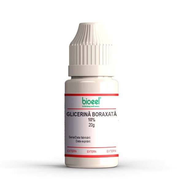 Glicerina boraxata 10% Glicerina boraxata 10%, 20 g, Bioeel