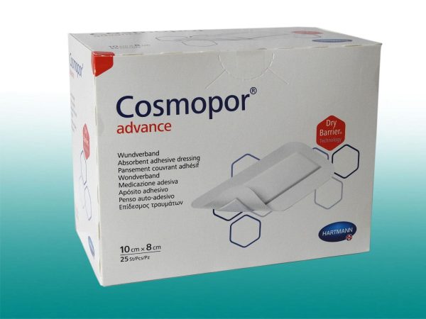 HARTMANN Cosmopor Advance plasturi 10cm x6cm HARTMANN Cosmopor Advance plasturi 10cm x6cm, 25 bucati