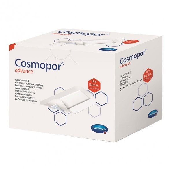 HARTMANN Cosmopor Advance plasturi, 20cm x10cm, 25 bucati