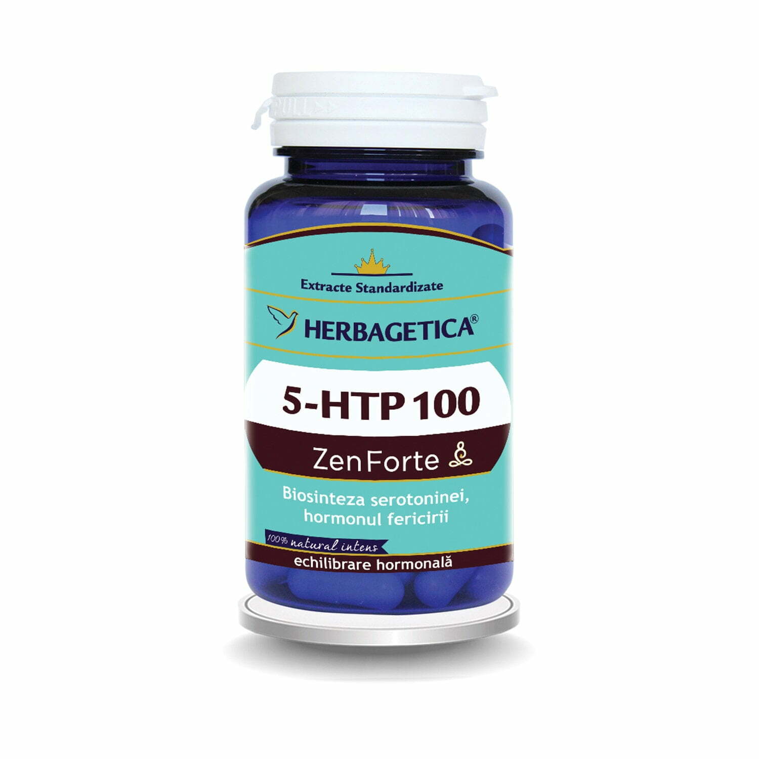 HERBAGETICA 5 HTP 100 Zen Forte, 30 capsule
