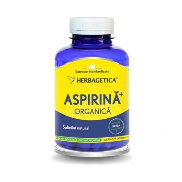 HERBAGETICA Aspirina Organica HERBAGETICA Aspirina Organica, 120 capsule