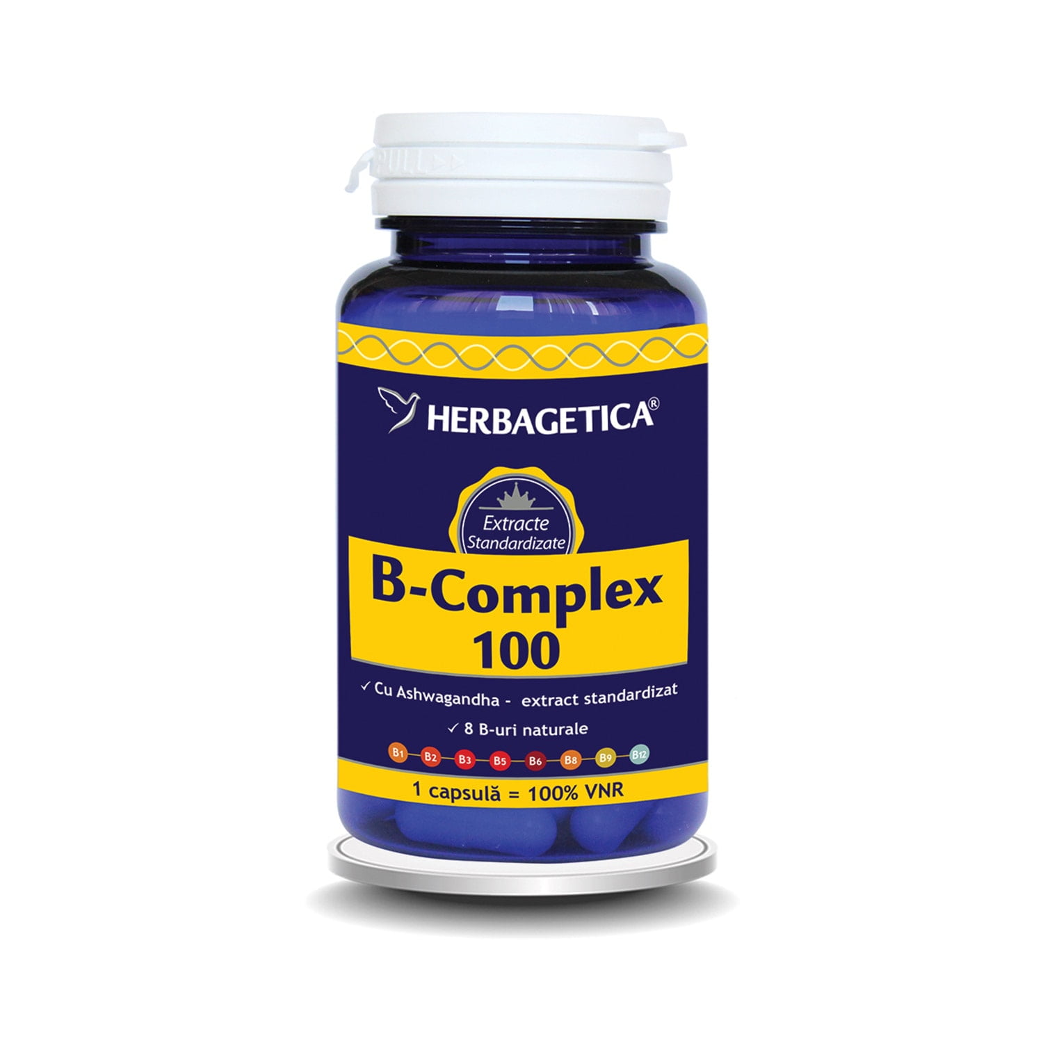 HERBAGETICA B Complex 100, 60 capsule