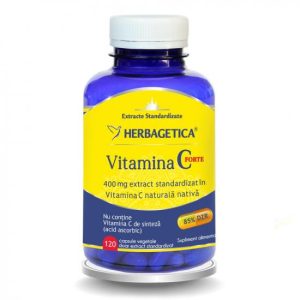 HERBAGETICA Vitamina C Forte 400 mg, 120 capsule