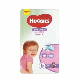 HUGGIES Pants Girl, Numarul 5, (12-17kg), 34 bucati, 2557181