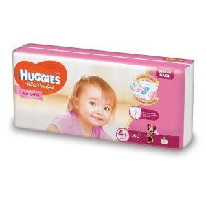 HUGGIES Ultra Confort Girl HUGGIES Ultra Confort Girl, Numarul 4 10-16kg ,60 bucati 9403438