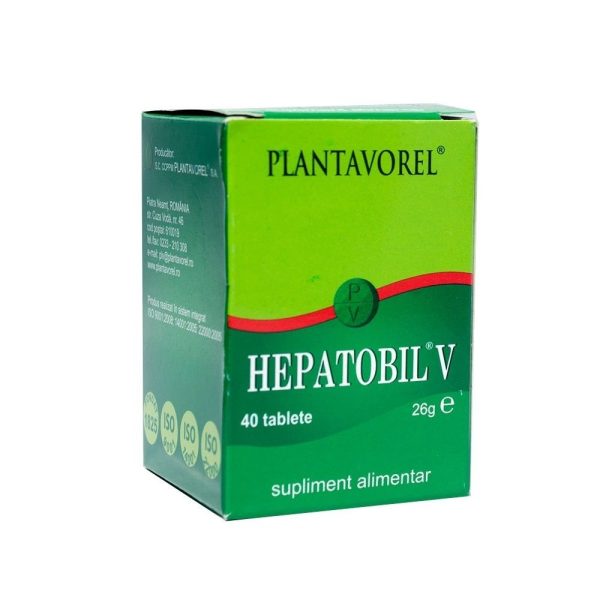 Hepatobil V Hepatobil V, 40 tablete, Plantavorel