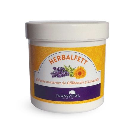 Herbalfett Balsam extract de galbenele si lavanda, 250 ml