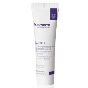 IVATHERM Crema hidratanta pentru piele sensibila si grasa, deshidratata Ivapur Hidra, 40 ml