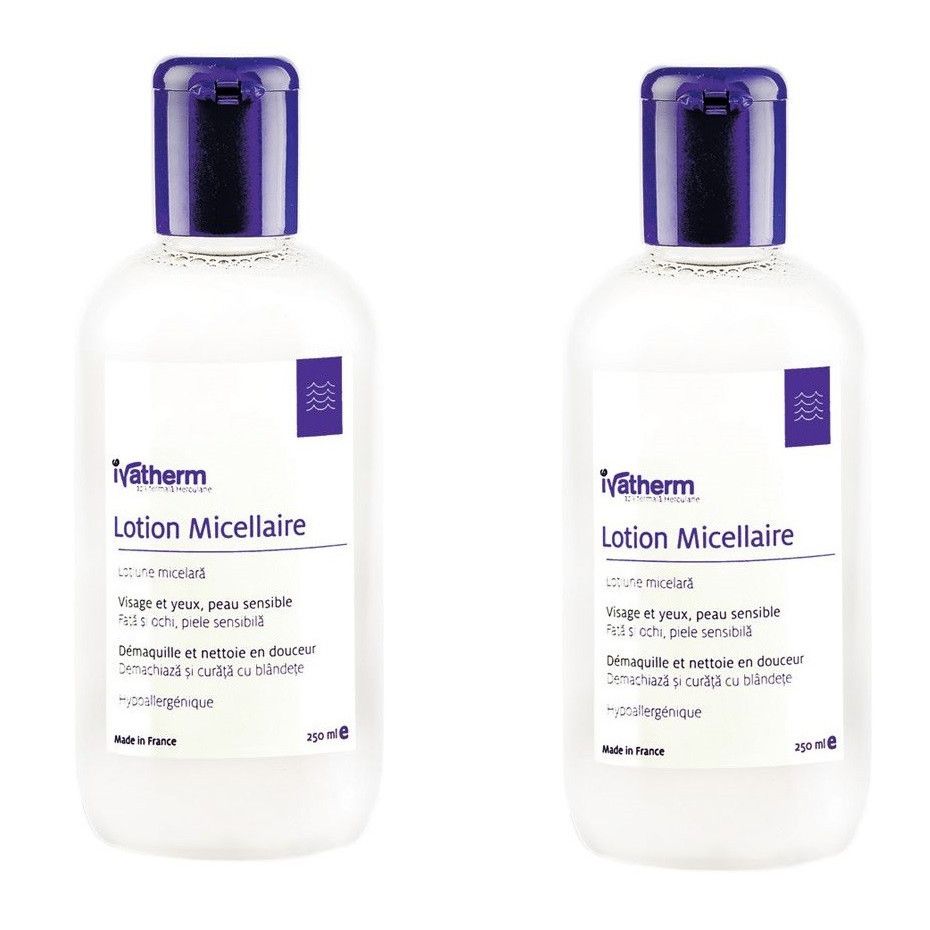 IVATHERM Pack Lotiune micelara pentru piele sensibila 250 ml 250 ml (cadou) - X15594 - IVATHERM IVATHERM Pack Lotiune micelara pentru piele sensibila 250 ml 250 ml (cadou)