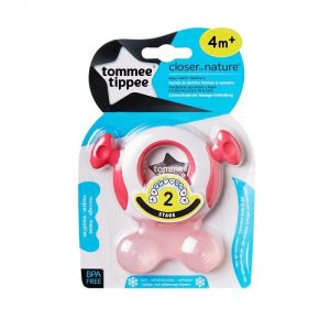 Inel Gingival Closer to Nature Roz Inel Gingival Closer to Nature Roz, Etapa 2, 4L, TT0088, 1 buc, TOMMEE TIPPEE