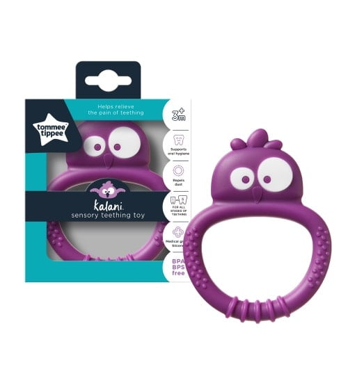 Inel Gingival Teethe Kalani Mini Mov Inel Gingival Teethe Kalani Mini Mov, 3L, TT0364, 1 buc, TOMMEE TIPPEE
