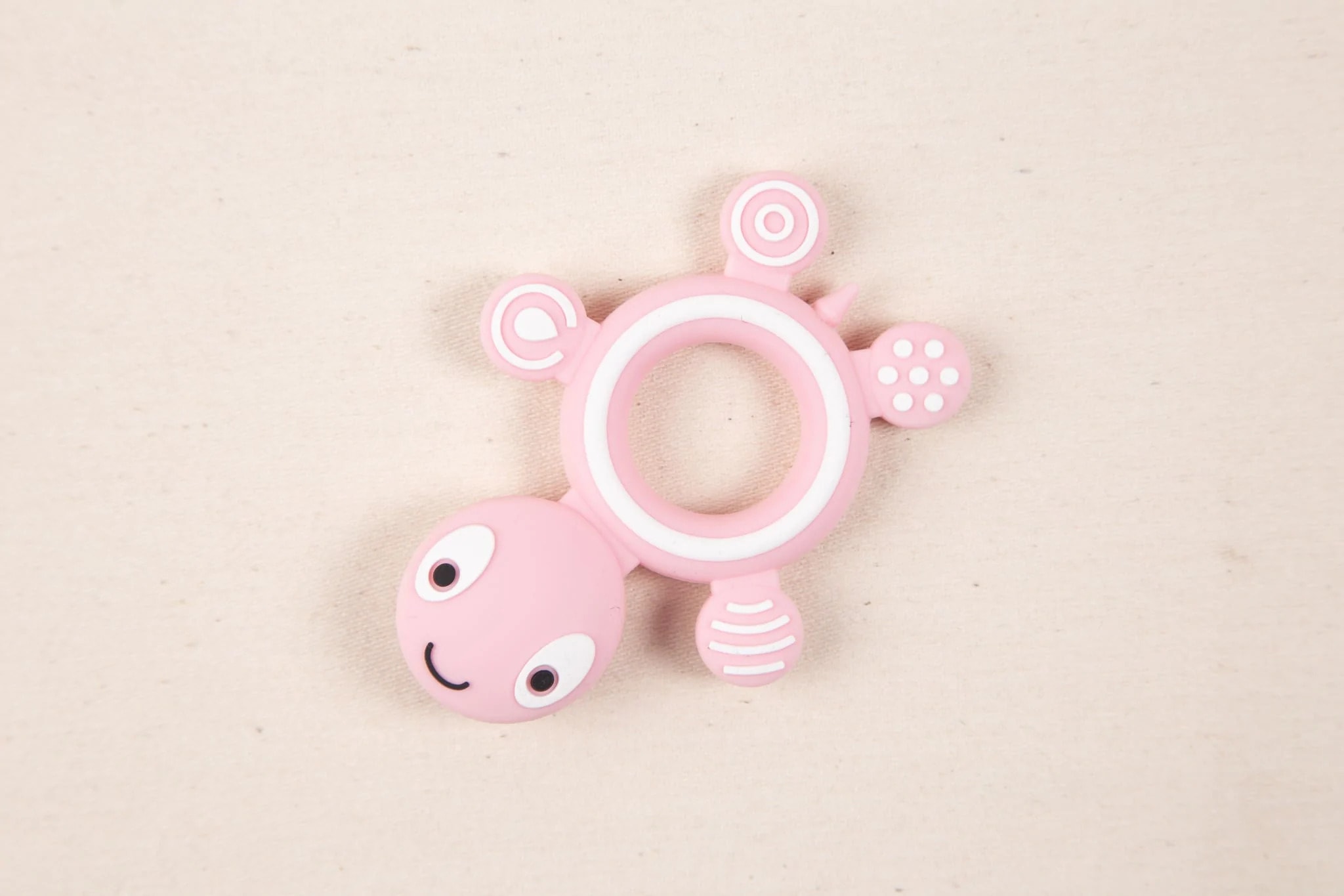 Jucarie Dentitie Turtle Blush, 1 buc, Little Prints