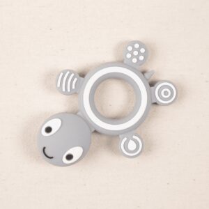 Jucarie Dentitie Turtle Grey, 1 buc, Little Prints