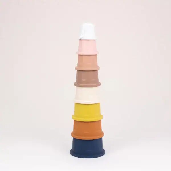 Jucarii de Dezvoltare din Silicon Cup Sunset - O27093 - Little Prints Jucarii de Dezvoltare din Silicon Cup Sunset
