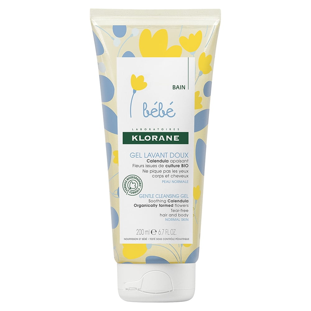 KLORANE Gel spumant pentru par si corp KLORANE Gel spumant pentru par si corp, 200 ml, Klorane Bebe