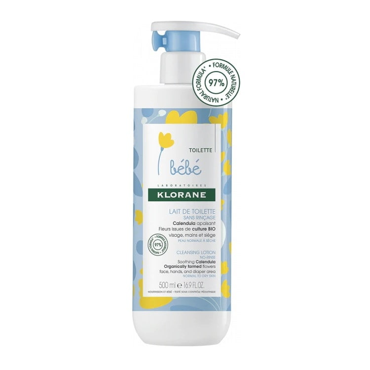 KLORANE Lapte de toaleta pentru bebelusi, 500 ml, Klorane Bebe