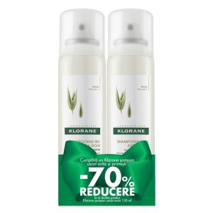 KLORANE Pachet Sampon uscat cu lapte de ovaz KLORANE Pachet Sampon uscat cu lapte de ovaz, 150 ml 150 ml, Klorane