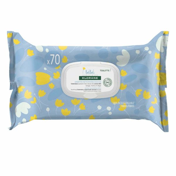 KLORANE Servetele umede pentru copii KLORANE Servetele umede pentru copii, 70 bucati, Klorane Bebe
