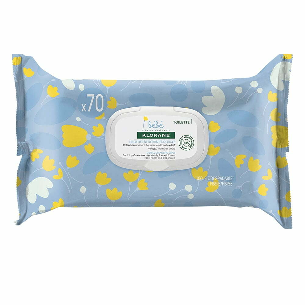 KLORANE Servetele umede pentru copii, 70 bucati, Klorane Bebe