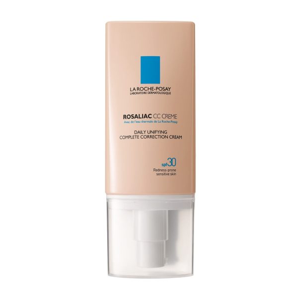 LA ROCHE POSAY Crema pentru uniformizarea tenului cu roseata SPF 30 Rosaliac CC, 50 ml