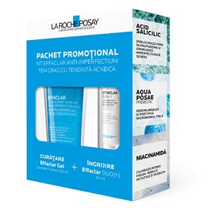 LA ROCHE-POSAY Effaclar Duo Crema x40ml Effaclar Gel Spumant x200ml - O27451 - LA ROCHE-POSAY LABORAT FRANCE LA ROCHE-POSAY Effaclar Duo Crema x40ml Effaclar Gel Spumant x200ml