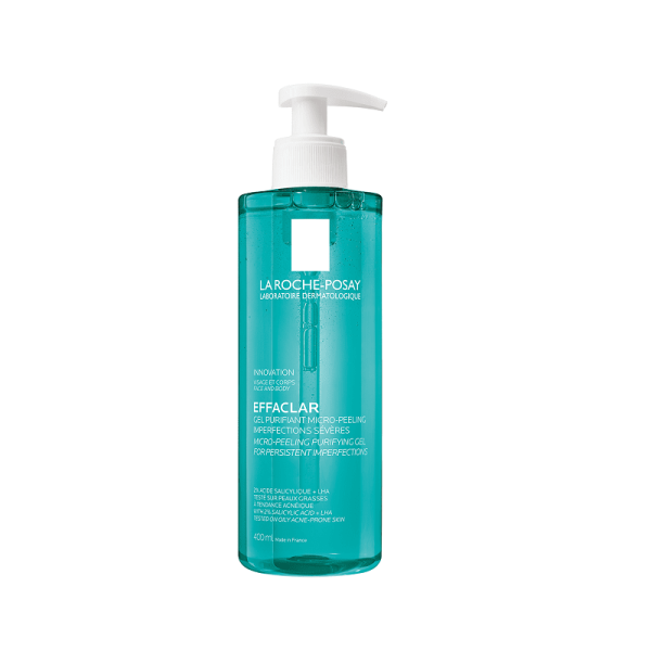 LA ROCHE POSAY Gel de curatare micro-exfoliant Effaclar, 400 ml