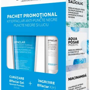 LA ROCHE POSAY LA ROCHE-POSAY Effaclar Gel purifiant LA ROCHE POSAY LA ROCHE-POSAY Effaclar Gel purifiant, 200ml Effaclar K, 40ml Pachet
