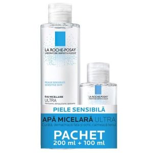 LA ROCHE POSAY Pachet Apa micelara Ultra Sensitive LA ROCHE POSAY Pachet Apa micelara Ultra Sensitive, 200ml100ml