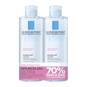 LA ROCHE POSAY Pack Apa micelara pentru pielea reactiva LA ROCHE POSAY Pack Apa micelara pentru pielea reactiva, hipersensibila Ultra, 400ml 400ml (70% reducere)