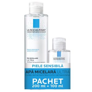 LA ROCHE POSAY Pack Apa micelara pentru pielea sensibila Ultra 200ml Apa micelara pentru pielea sensibila Ultra 100ml (cadou) - X26274 - LA ROCHE-POSAY LABORAT FRANCE LA ROCHE POSAY Pack Apa micelara pentru pielea sensibila Ultra 200ml Apa micelara pentru pielea sensibila Ultra 100ml (cadou)