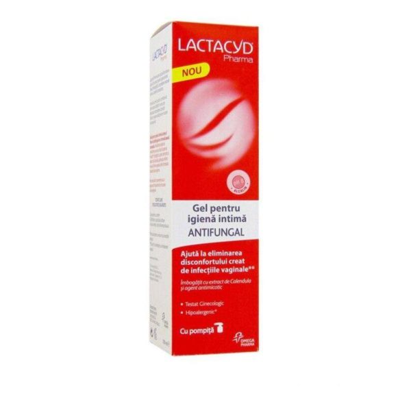 LACTACYD Antifungical Gel pentru igiena intima, 250 ml, Perrigo