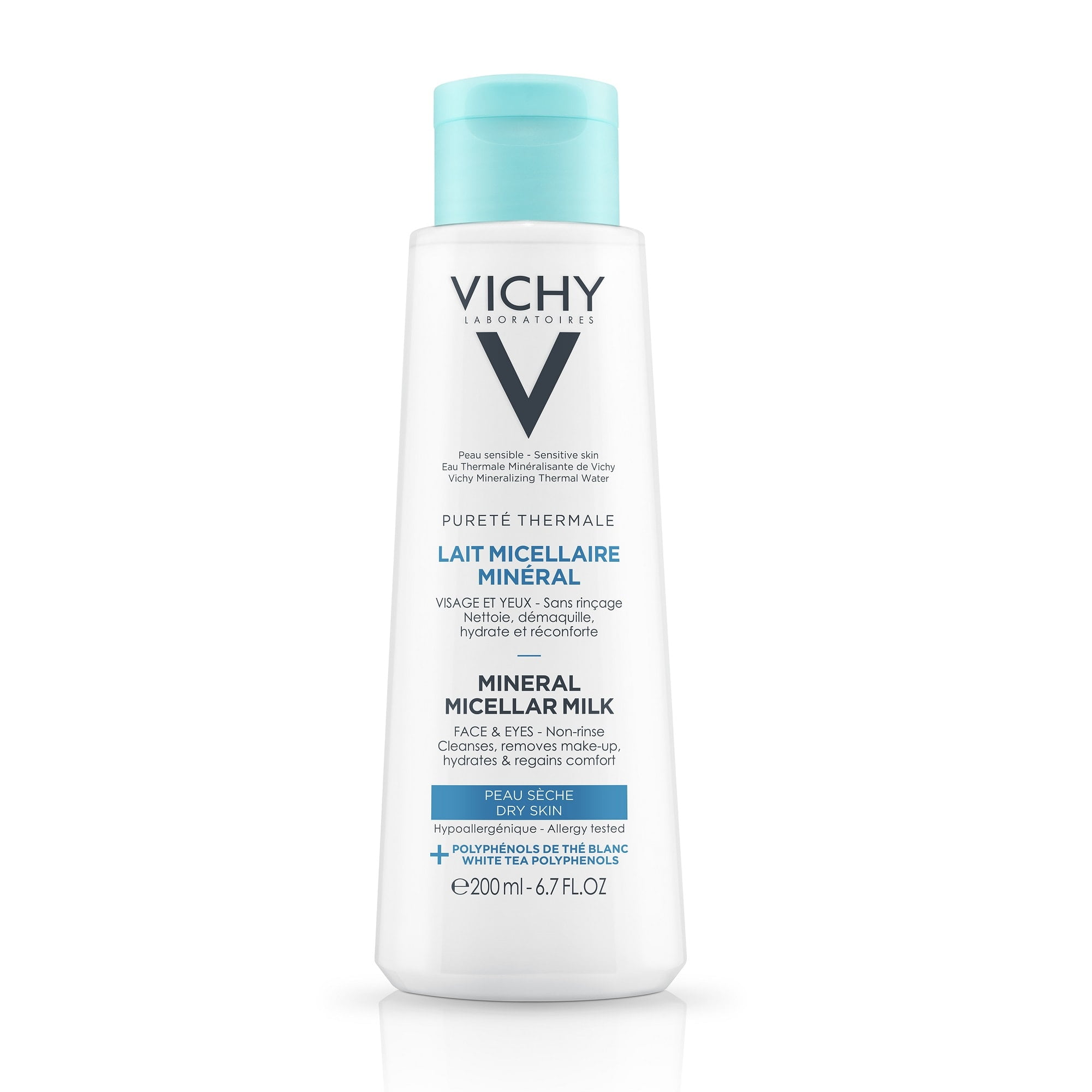 Lapte micelar demachiant pentru ten uscat Purete Thermale Lapte micelar demachiant pentru ten uscat Purete Thermale, 200 ml, Vichy