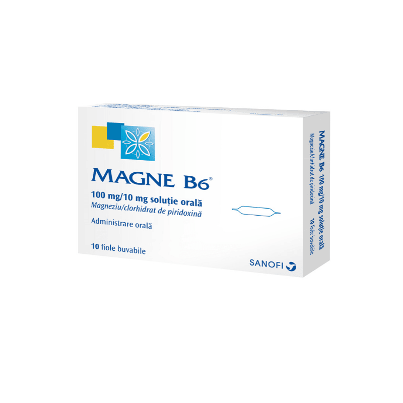 Magne B6 100mg, 10x10 ml fiole, Sanofi Aventis