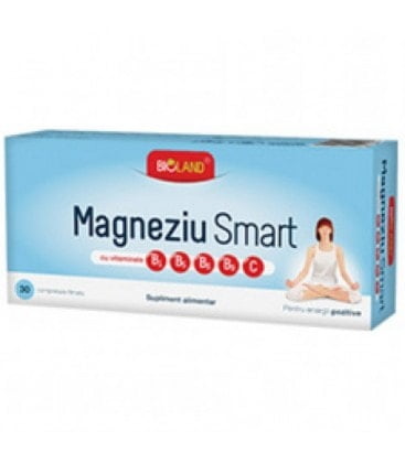 Magneziu Smart Bioland Magneziu Smart Bioland, 30 comprimate, Biofarm