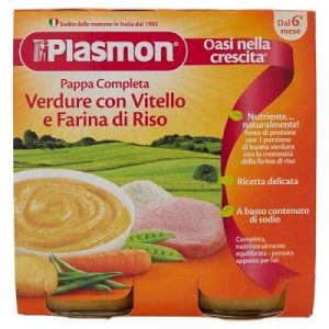 Masa Completa VitelLegumeFaina de Orez fara Gluten de la 6 luni, 2x190g, Plasmon