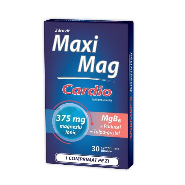 MaxiMag Cardio 375 mg MaxiMag Cardio 375 mg, 30 comprimate, Zdrovit