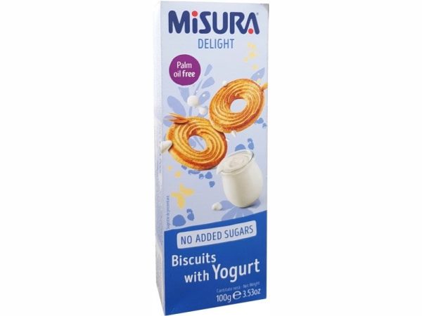 Misura Biscuiti Iaurt Fara Zahar, 100g, MonteB