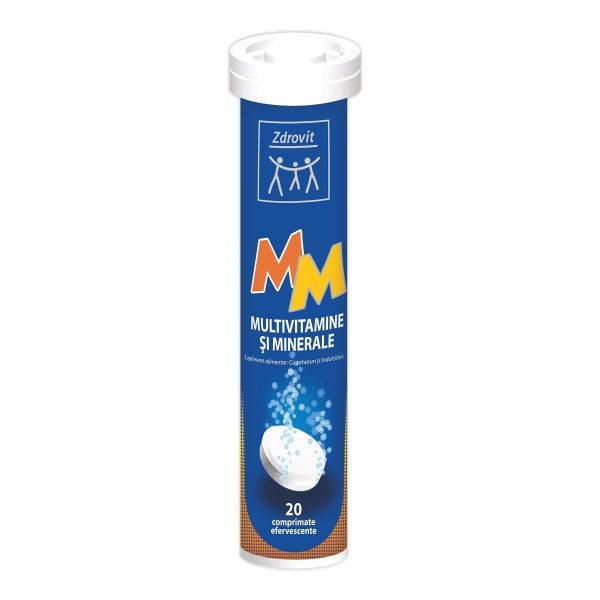 Multivitamine si Minerale Multivitamine si Minerale, 20 comprimate efervescente, Zdrovit