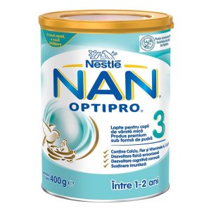 NAN 3 Optipro Lapte Premium NAN 3 Optipro Lapte Premium, 12 luni, 400 g, Nestle
