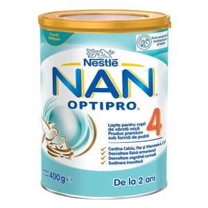 NAN 4 Optipro Formula de Lapte NAN 4 Optipro Formula de Lapte, Premium, 2 ani, 400 g, Nestle