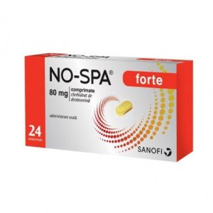 No-Spa Forte 80mg, 24 comprimate, Sanofi Aventis